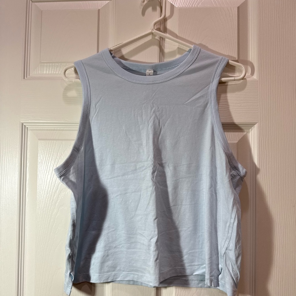 lululemon athletica Sky Blue Muscle Tee
